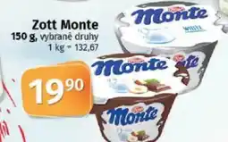COOP TIP Zott Monte nabídka