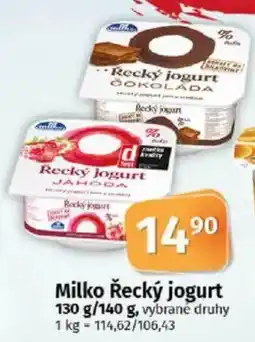 COOP TIP Milko Řecký jogurt nabídka