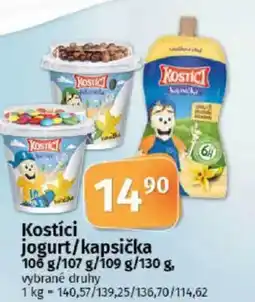 COOP TIP Kostíci jogurt/kapsička nabídka