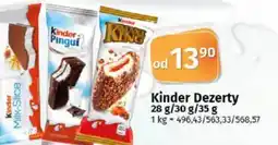COOP TIP Kinder Dezerty nabídka