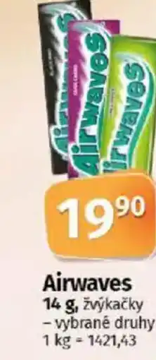 COOP TIP Airwaves žvýkačky nabídka