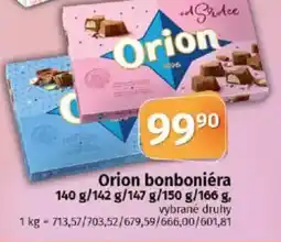 COOP TIP Orion bonboniéra nabídka