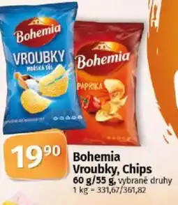 COOP TIP Bohemia Vroubky, Chips nabídka