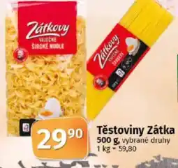 COOP TIP Těstoviny Zátka nabídka
