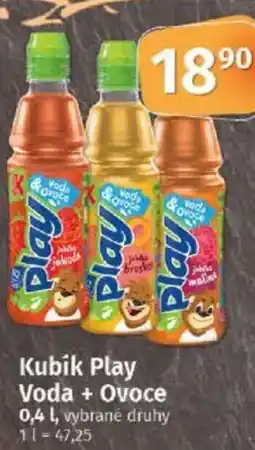 COOP TIP Kubík Play Voda + Ovoce nabídka