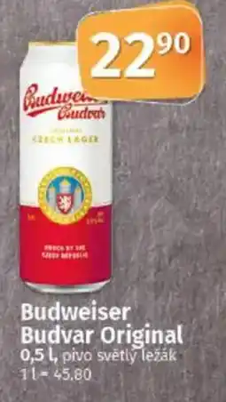 COOP TIP Budweiser Budvar Original nabídka
