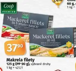 COOP TIP Coop Makrela filety nabídka