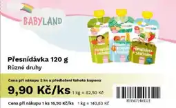 COOP TIP BABYLAND Přesnídávka nabídka