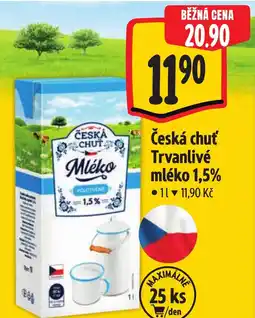Albert Česká chuť Trvanlivé mléko 1,5% nabídka