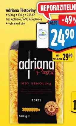 Albert Adriana Těstoviny nabídka