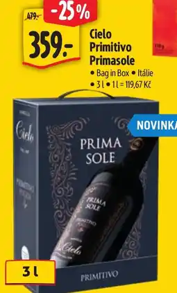 Albert Cielo Primitivo Primasole nabídka
