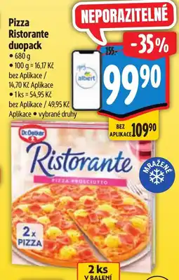 Albert Dr Oetker Pizza Ristorante duopack nabídka