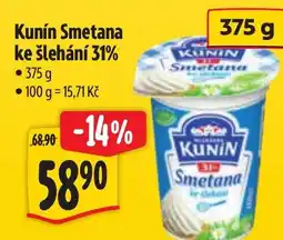 Albert Kunín Smetana ke šlehání 31% nabídka