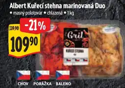 Albert Albert Kuřecí stehna marinovaná Duo nabídka