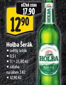 Albert Holba Šerák světlý ležák nabídka