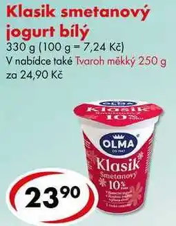 CBA Klasik smetanový jogurt bílý, 330 g nabídka