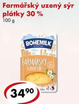 CBA Farmářský uzený sýr plátky 30%, 100 g nabídka