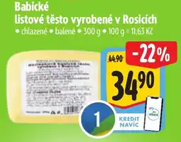 Albert Babické listové těsto vyrobené v Rosicích nabídka