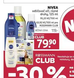Rossmann Nivea odličovač očí nabídka
