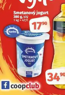 Coop Smetanový jogurt bílý nabídka