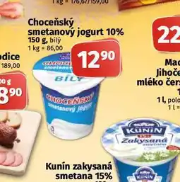 Coop Choceňský smetanový jogurt 10% nabídka