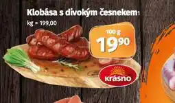 Coop Klobása s divokým česnekem nabídka