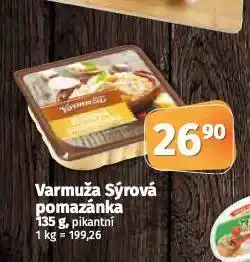Coop Varmuža sýrová pomazánka nabídka
