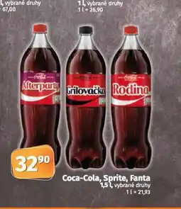 Coop Coca cola, fanta, sprite nabídka