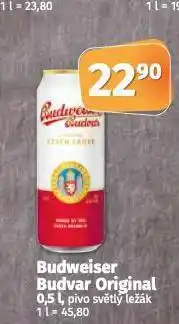 Coop Pivo budweiser budvar original nabídka