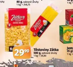 Coop Těstoviny zátka nabídka