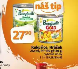Coop Kukuřice, hrášek nabídka