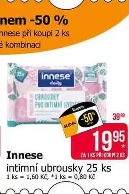 Teta innese intimní ubrousky 25 ks nabídka