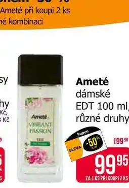 Teta Ameté dámské EDT 100 ml různé druhy nabídka