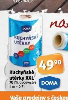 Coop Kuchyňské utěrky xxl nabídka