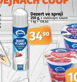 Coop Dezert ve spreji nabídka