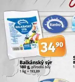 Coop Balkánský sýr nabídka