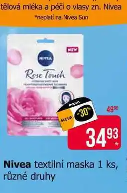 Teta Nivea textilní maska 1 ks, různé druhy nabídka