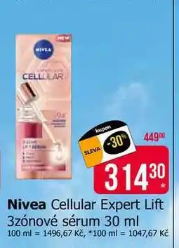 Teta Nivea Cellular Expert Lift 3zónové sérum 30 ml nabídka