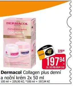 Teta Dermacol Collagen plus denní a noční krém 2x 50 ml nabídka