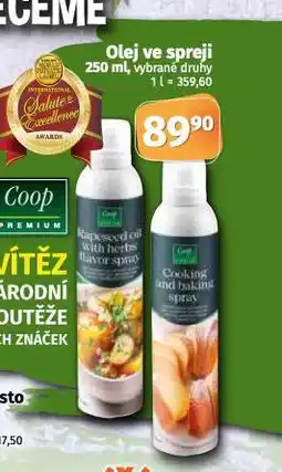 Coop Olej ve spreji nabídka