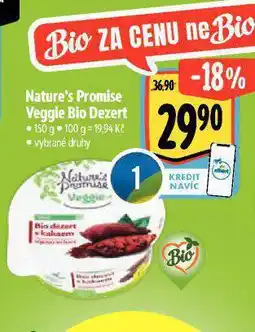 Albert Veggie bio dezert nabídka