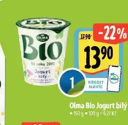Albert Olma bio jogurt nabídka