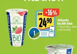 Albert Hollandia bio bifi drink nabídka