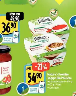 Albert Veggie bio polévka nabídka