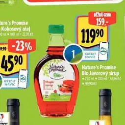 Albert Bio javorový sirup nabídka