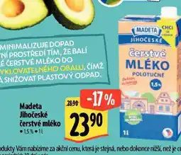 Albert Jihočeské čerstvé mléko nabídka