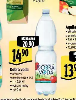 Albert Dobrá voda ochucená nabídka