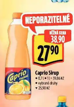 Albert Caprio sirup nabídka