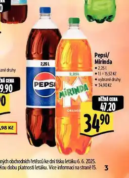 Albert Pepsi, mirinda nabídka