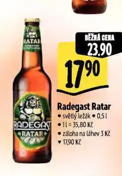 Albert Pivo radegast ratar nabídka